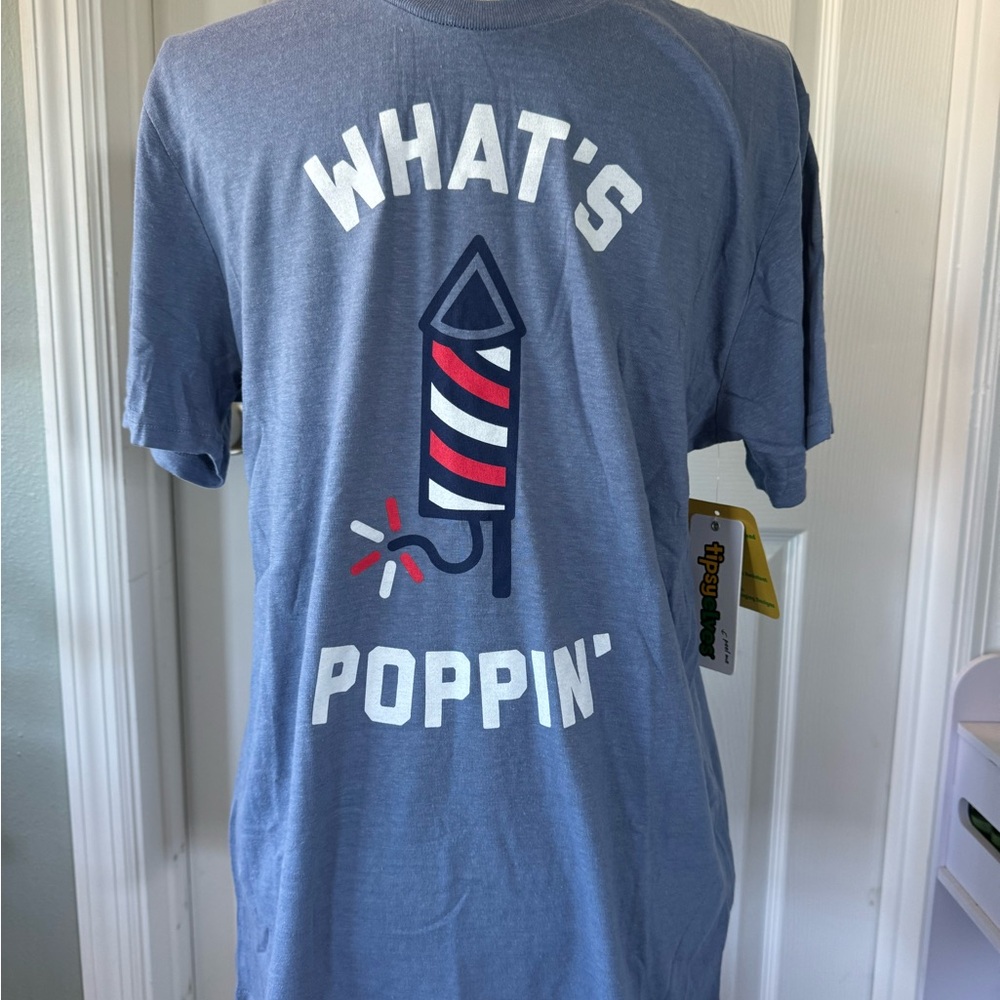 Tipsy Elves Blue Short Sleeve Tee with Fun Graphic